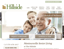 Tablet Screenshot of hillsideseniorliving.com